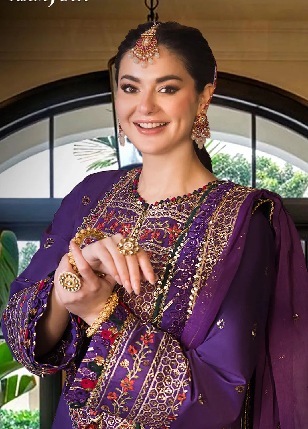 Asim Jofa Embroidered Cambric Suits Unstitched 3 Piece AJ24LE2 AJFILE-16 - Formals Collection