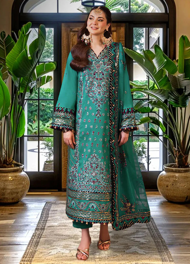 Asim Jofa Embroidered Cambric Suits Unstitched 3 Piece AJ24LE2 AJFILE-20 - Formals Collection