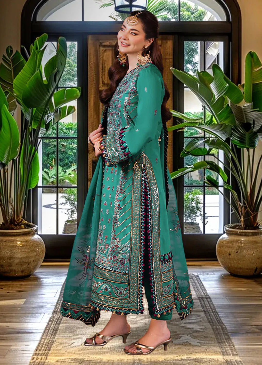 Asim Jofa Embroidered Cambric Suits Unstitched 3 Piece AJ24LE2 AJFILE-20 - Formals Collection