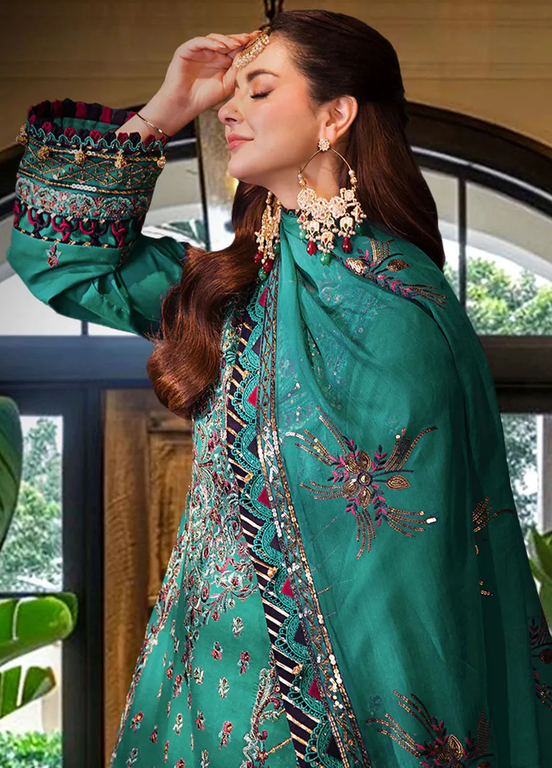 Asim Jofa Embroidered Cambric Suits Unstitched 3 Piece AJ24LE2 AJFILE-20 - Formals Collection
