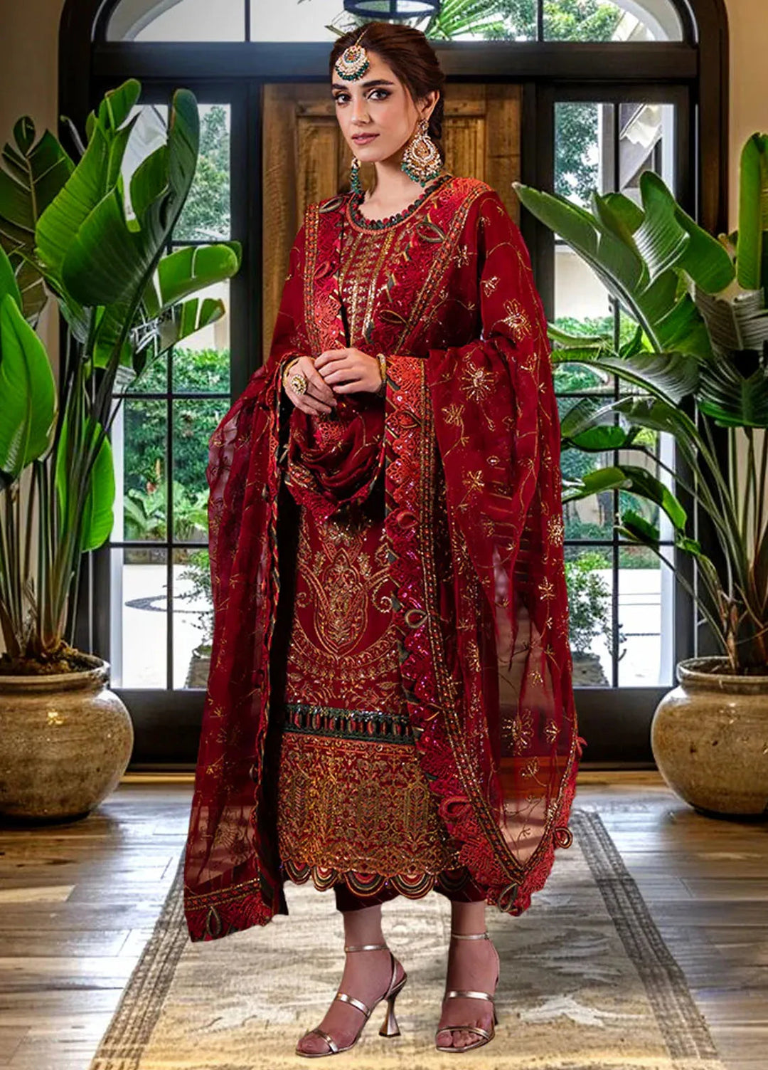 Asim Jofa Embroidered Cambric Suits Unstitched 3 Piece AJ24LE2 AJFILE-21 - Formals Collection