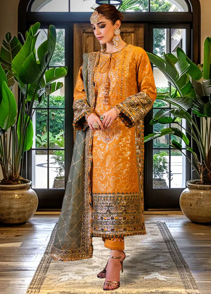 Asim Jofa Embroidered Cambric Suits Unstitched 3 Piece AJ24LE2 AJFILE-26 - Formals Collection