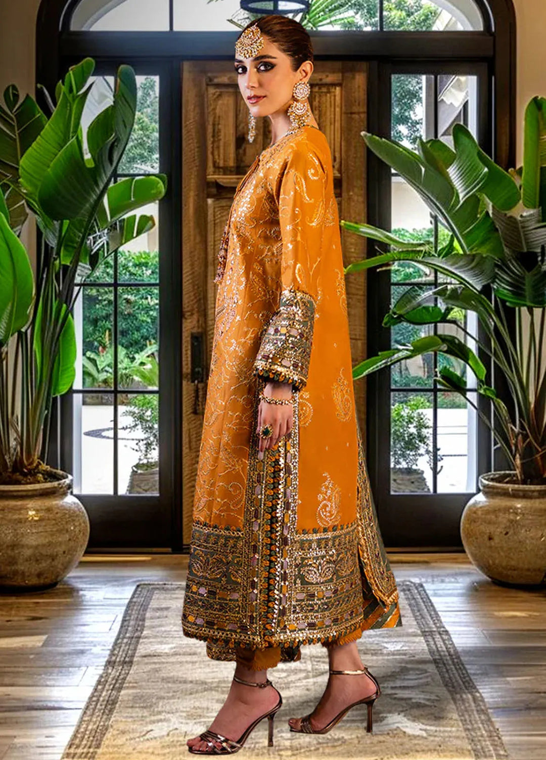 Asim Jofa Embroidered Cambric Suits Unstitched 3 Piece AJ24LE2 AJFILE-26 - Formals Collection