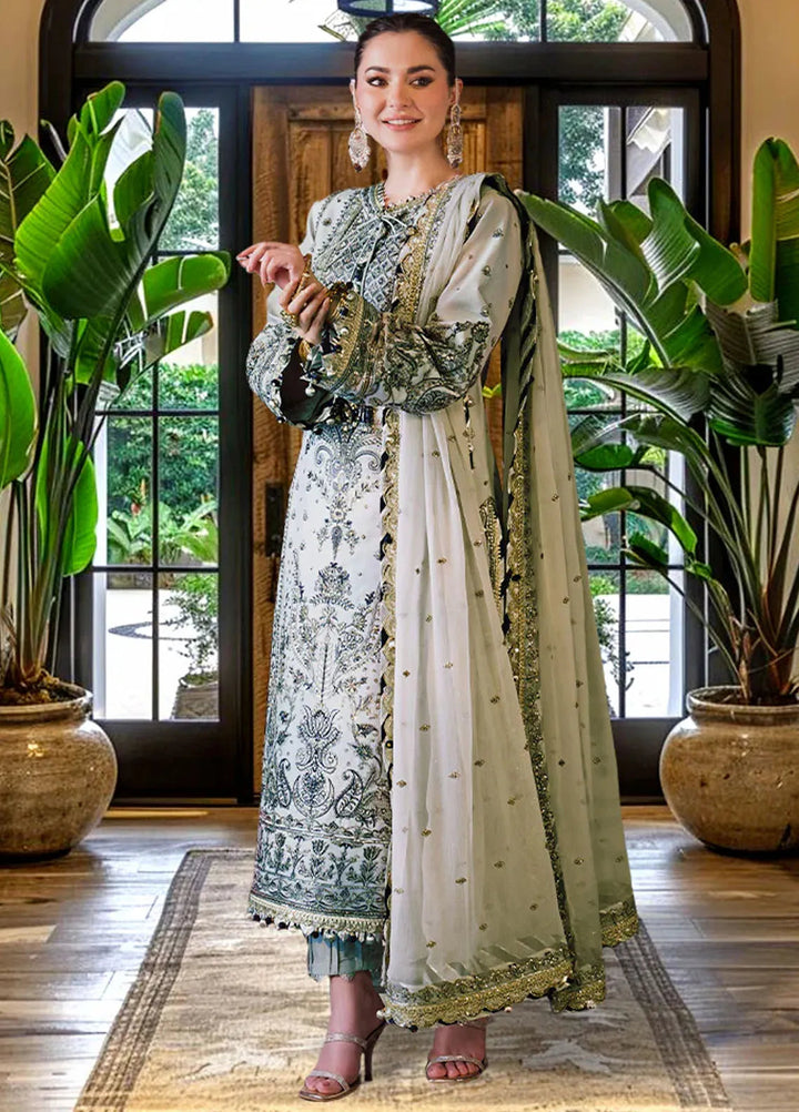 Asim Jofa Embroidered Cambric Suits Unstitched 3 Piece AJ24LE2 AJFILE-28 - Formals Collection