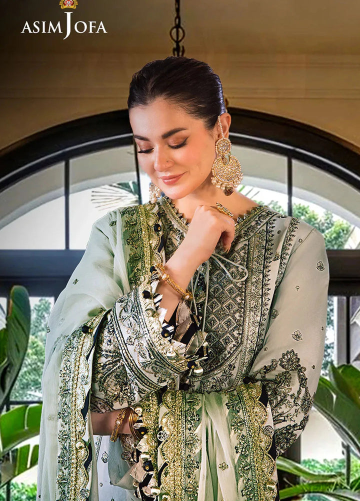 Asim Jofa Embroidered Cambric Suits Unstitched 3 Piece AJ24LE2 AJFILE-28 - Formals Collection