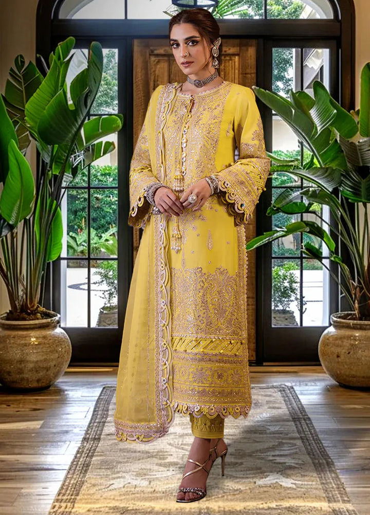Asim Jofa Embroidered Cambric Suits Unstitched 3 Piece AJ24LE2 AJFILE-29 - Formals Collection