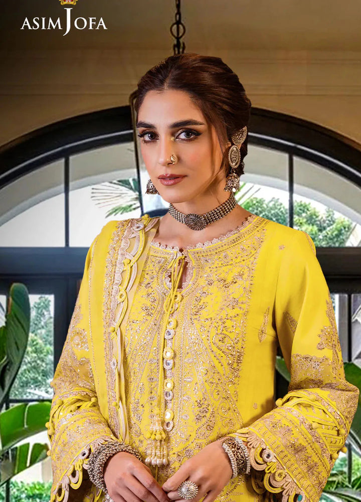 Asim Jofa Embroidered Cambric Suits Unstitched 3 Piece AJ24LE2 AJFILE-29 - Formals Collection