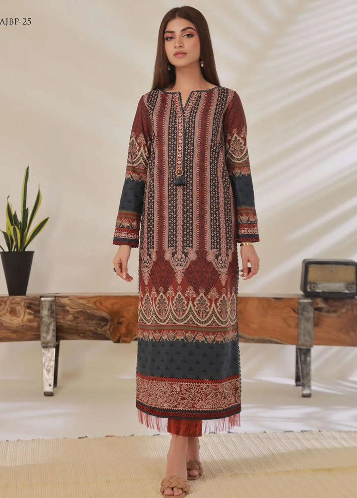 Asim Jofa Embroidered Cambric Unstitched Suit 2 Piece AJ23BP AJBP-25 - Summer Collection