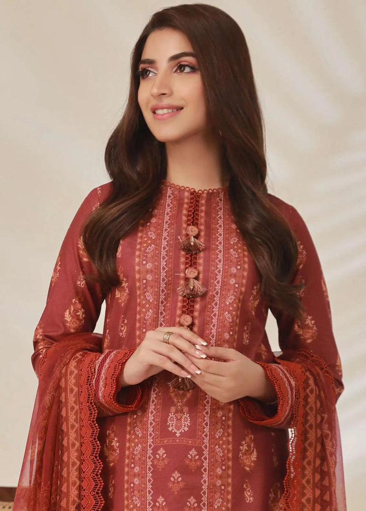Asim Jofa Embroidered Cambric Unstitched Suit 3 Piece AJ23BP AJBP-03 - Summer Collection
