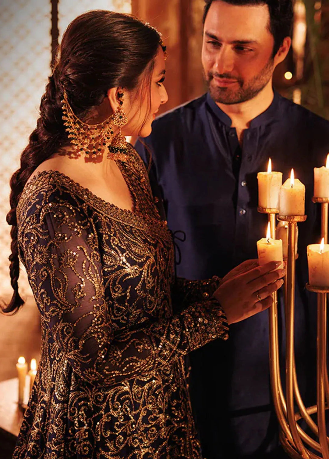 Asim Jofa Embroidered Chiffon Suits Unstitched 3 Piece AJ24CE AJCE-01 - Formal Collection