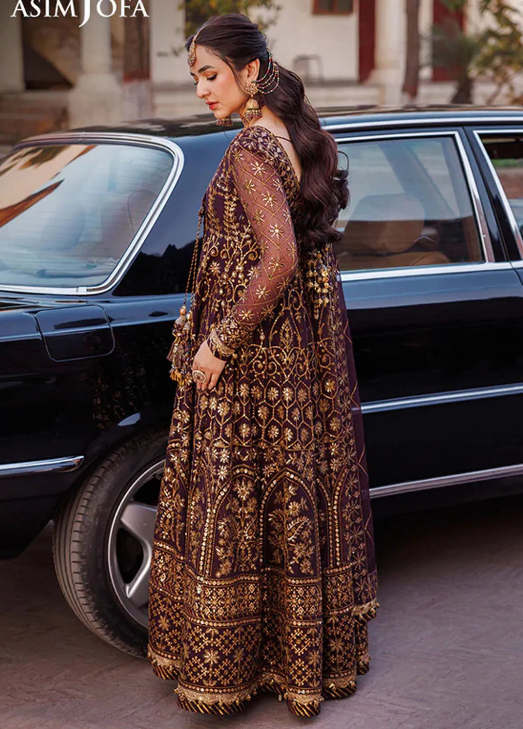 Asim Jofa Embroidered Chiffon Suits Unstitched 3 Piece AJ24CE AJCE-05 - Formal Collection