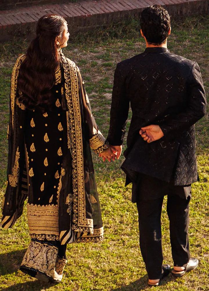 Asim Jofa Embroidered Chiffon Suits Unstitched 3 Piece AJ24CE AJCE-06 - Formal Collection