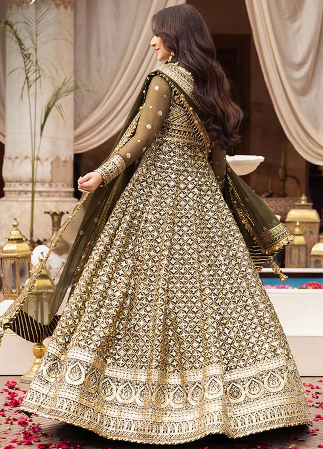 Asim Jofa Embroidered Chiffon Suits Unstitched 3 Piece AJ24CE AJCE-08 - Formal Collection