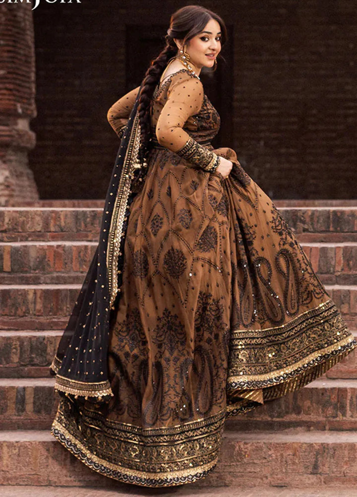 Asim Jofa Embroidered Chiffon Suits Unstitched 3 Piece AJ24CE AJCE-11 - Formal Collection