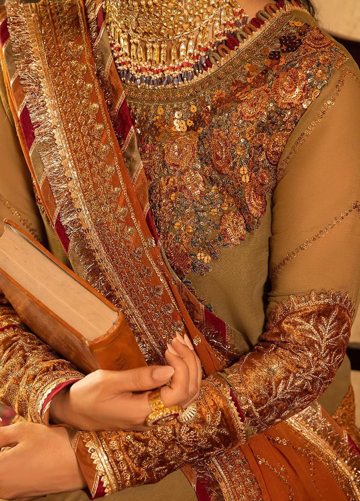 Asim Jofa Embroidered Chiffon Unstitched Suit 3 Piece AJ23VF AJVF-08 - Festive Collection