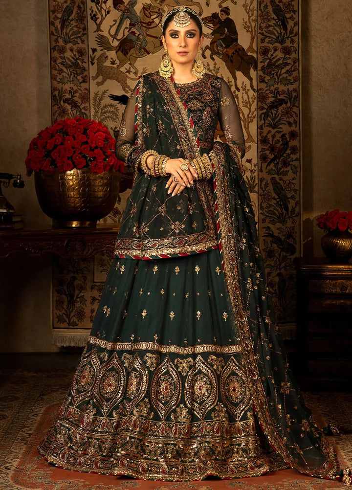 Asim Jofa Embroidered Chiffon Unstitched Suit 3 Piece AJ23VF AJVF-11 - Festive Collection