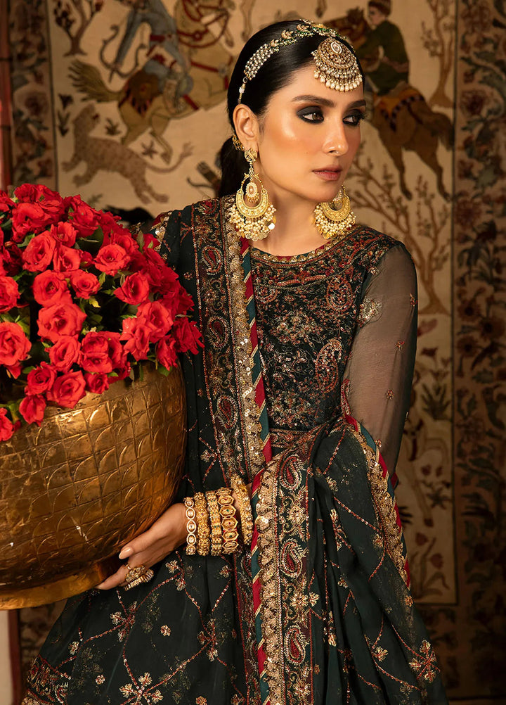 Asim Jofa Embroidered Chiffon Unstitched Suit 3 Piece AJ23VF AJVF-11 - Festive Collection