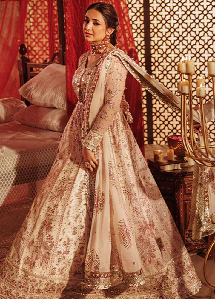 Asim Jofa Embroidered Chiffon Unstitched Suit 3 Piece AJ24CE AJCE-04 - Formal Collection