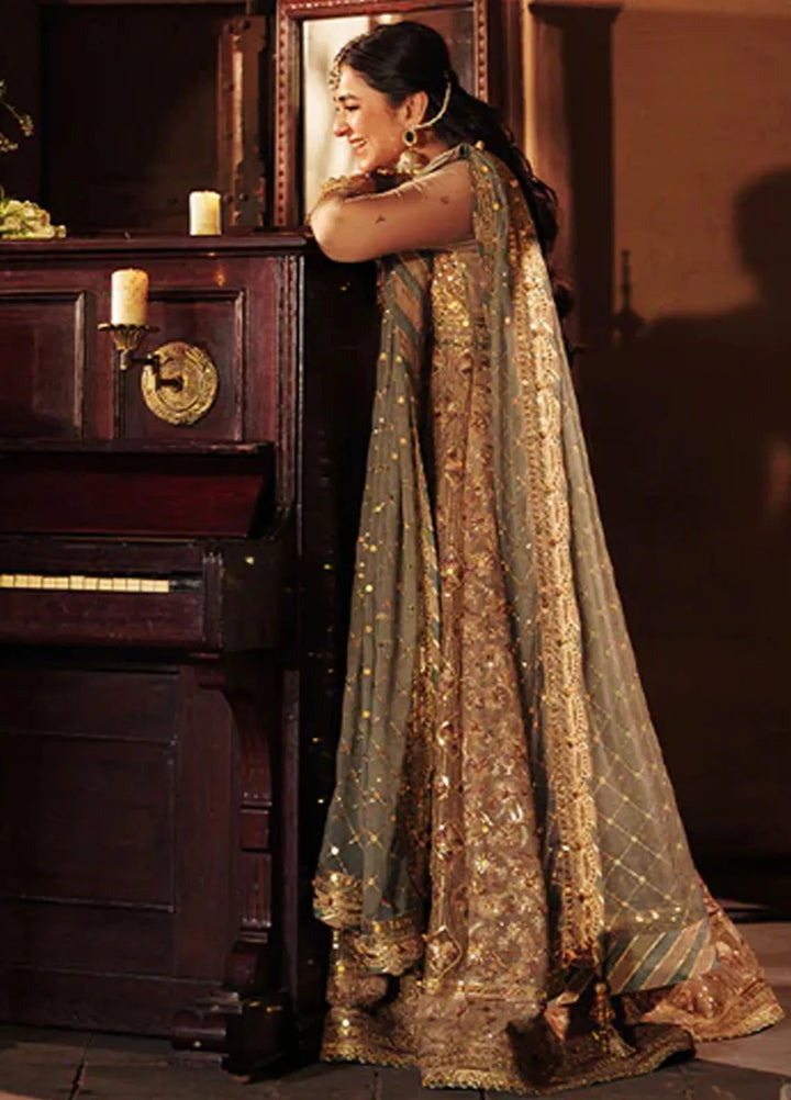 Asim Jofa Embroidered Chiffon Unstitched Suit 3 Piece AJ24CE AJCE-07 - Formal Collection