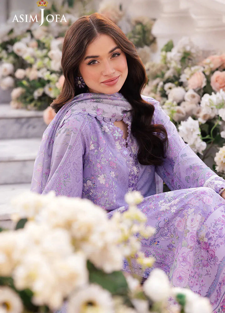 Asim Jofa Embroidered Grip Suits Unstitched 3 Piece AJ25CS AJRS-01 - Formal Collection