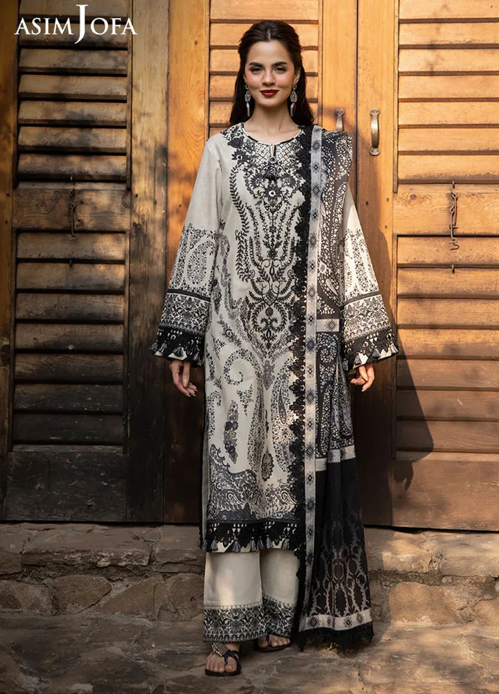 Asim Jofa Embroidered Khaddar Suits Unstitched 3 Piece AJ24UW AJUW-04 - Winter Collection