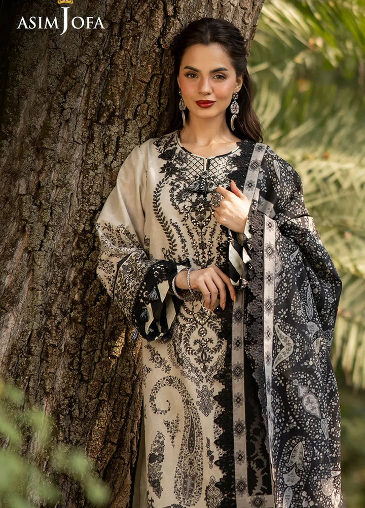 Asim Jofa Embroidered Khaddar Suits Unstitched 3 Piece AJ24UW AJUW-04 - Winter Collection