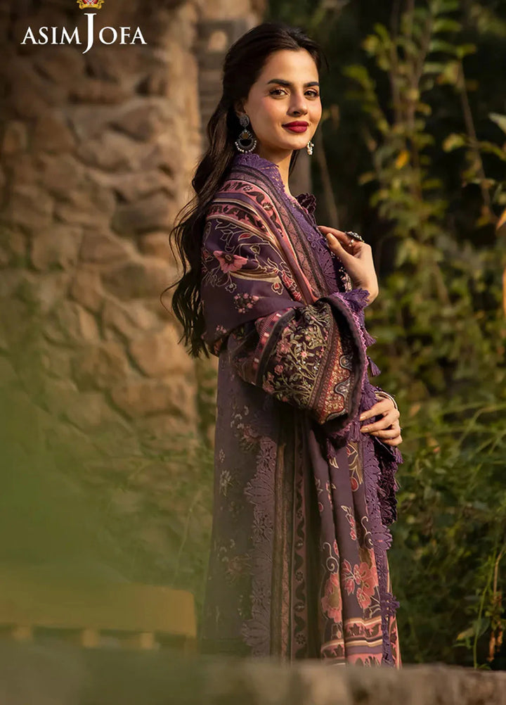 Asim Jofa Embroidered Khaddar Suits Unstitched 3 Piece AJ24UW AJUW-05 - Winter Collection