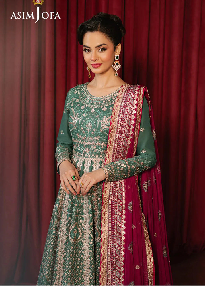 Asim Jofa Embroidered Lawn Suits Unstitched 3 Piece AJ25PF AJPF-31 - Festive Collection