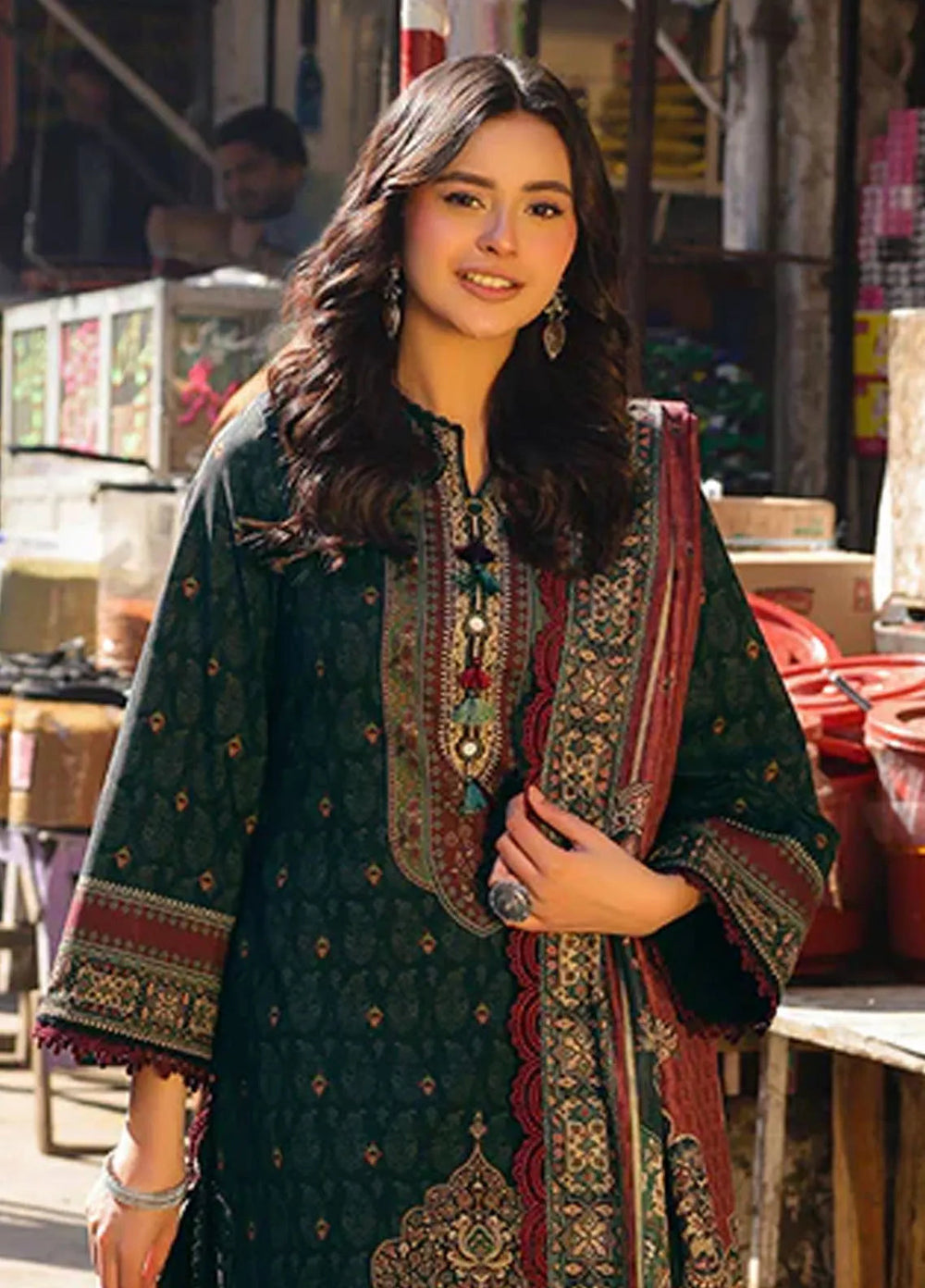 Asim Jofa Embroidered Lawn Suits Unstitched 2 Piece AJ25FE AJUBF-54 - Summer Collection