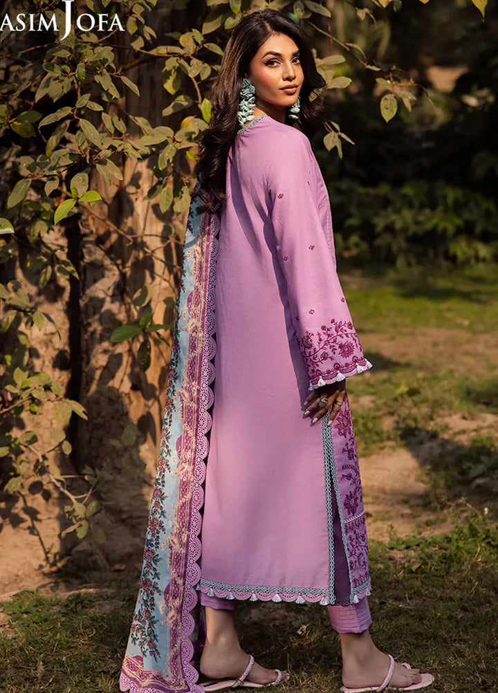 Asim Jofa Embroidered Lawn Suits Unstitched 3 Piece AJ25P6 AJUBJ-13 - Summer Collection