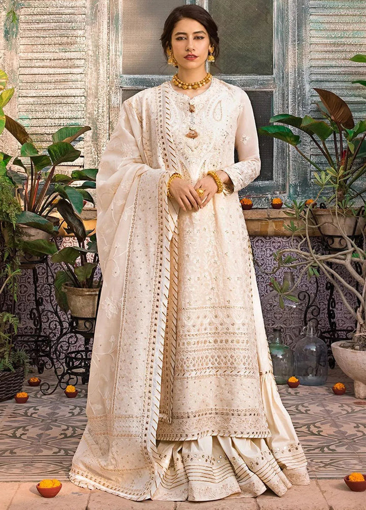 Asim Jofa Embroidered Lawn Unstitched Suit 3 Piece AJ23EL AJLR-07 - Luxury Lawn Collection