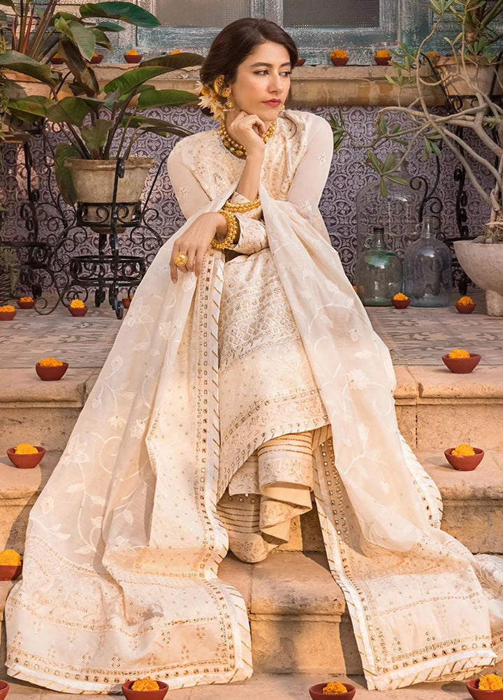 Asim Jofa Embroidered Lawn Unstitched Suit 3 Piece AJ23EL AJLR-07 - Luxury Lawn Collection