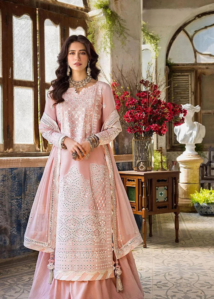 Asim Jofa Embroidered Lawn Unstitched Suit 3 Piece AJ23EL AJLR-15 - Luxury Lawn Collection