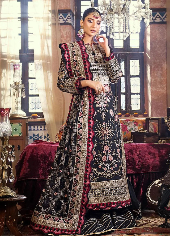 Asim Jofa Embroidered Lawn Unstitched Suit 3 Piece AJ23EL AJLR-17 - Luxury Lawn Collection