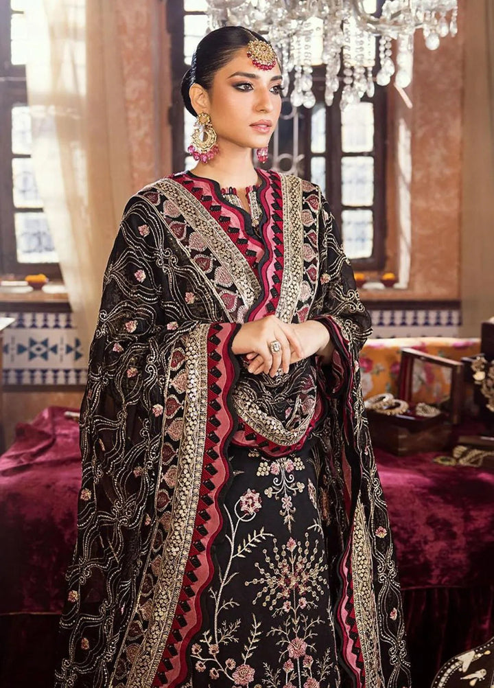 Asim Jofa Embroidered Lawn Unstitched Suit 3 Piece AJ23EL AJLR-17 - Luxury Lawn Collection