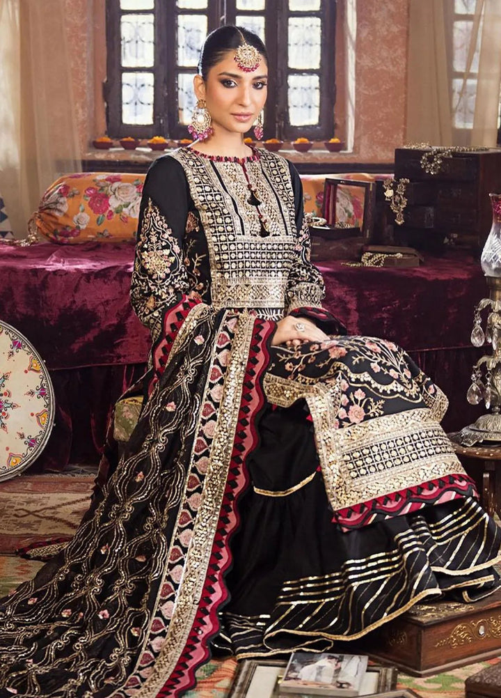 Asim Jofa Embroidered Lawn Unstitched Suit 3 Piece AJ23EL AJLR-17 - Luxury Lawn Collection