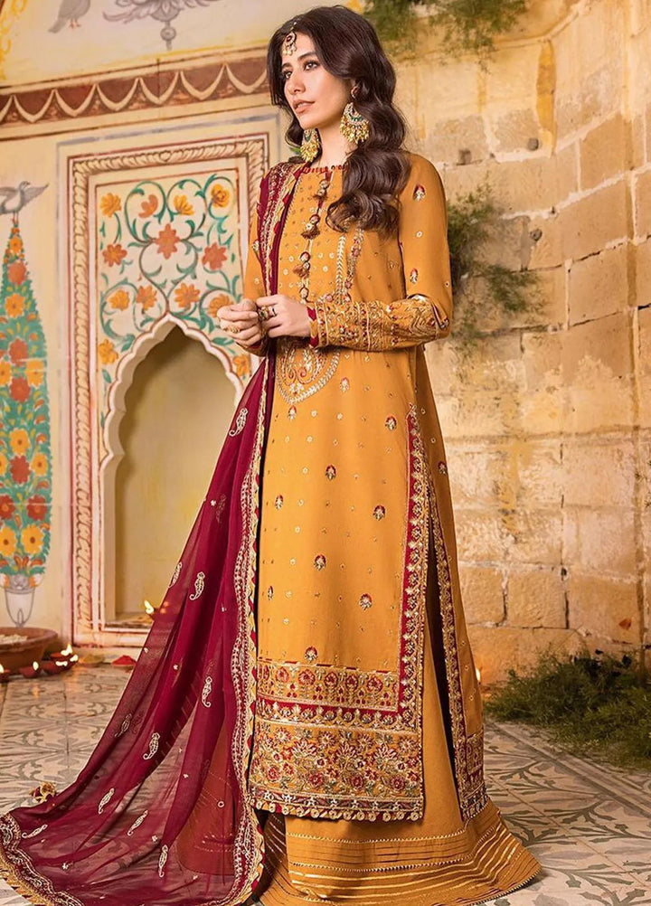 Asim Jofa Embroidered Lawn Unstitched Suit 3 Piece AJ23EL AJLR-20 - Luxury Lawn Collection
