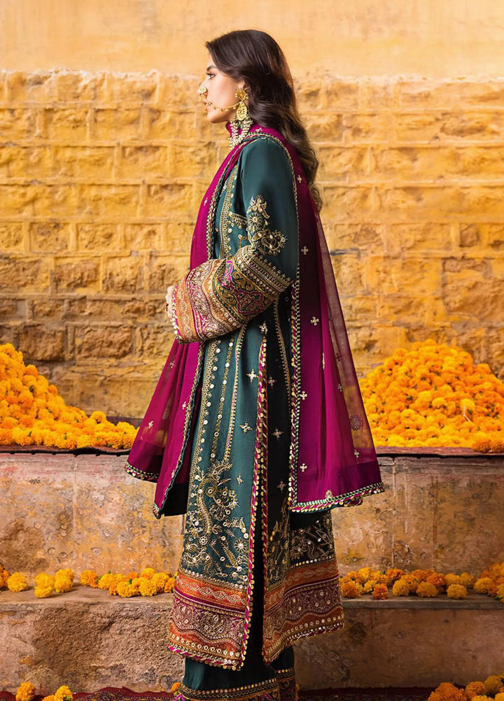 Asim Jofa Embroidered Lawn Unstitched Suit 3 Piece AJ23EL AJLR-25 - Luxury Lawn Collection