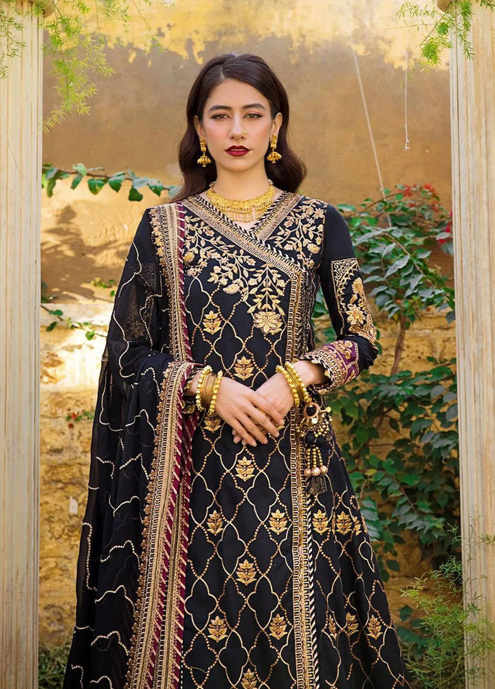 Asim Jofa Embroidered Lawn Unstitched Suit 3 Piece AJ23EL AJLR-29 - Luxury Lawn Collection