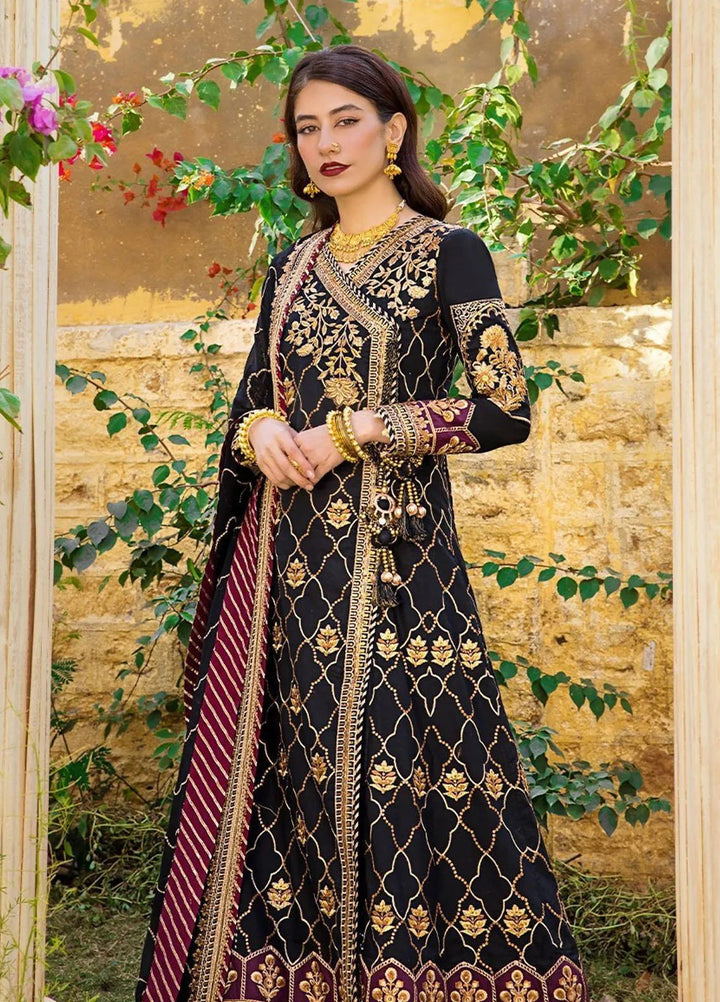 Asim Jofa Embroidered Lawn Unstitched Suit 3 Piece AJ23EL AJLR-29 - Luxury Lawn Collection
