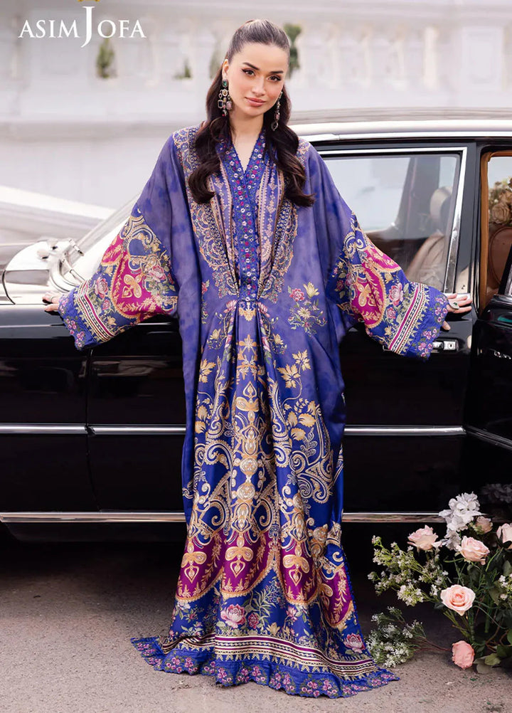 Asim Jofa Embroidered Silk Unstitched Kaftan AJ25CS AJRS-06 - Formal Collection