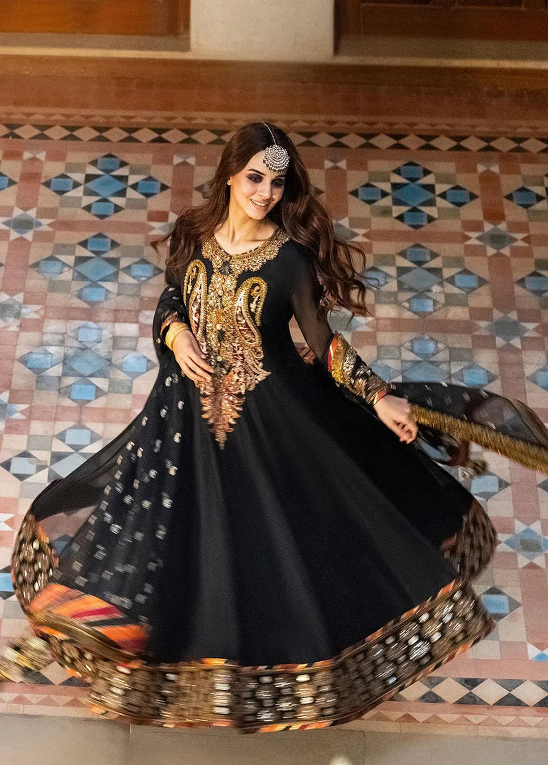 Asim Jofa Embroidered Unstitched Suit 3 Piece AJ23EF AJKM-01 - Festive Collection