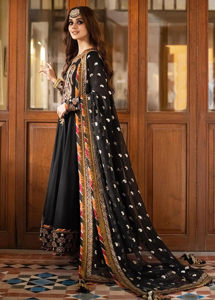 Asim Jofa Embroidered Unstitched Suit 3 Piece AJ23EF AJKM-01 - Festive Collection