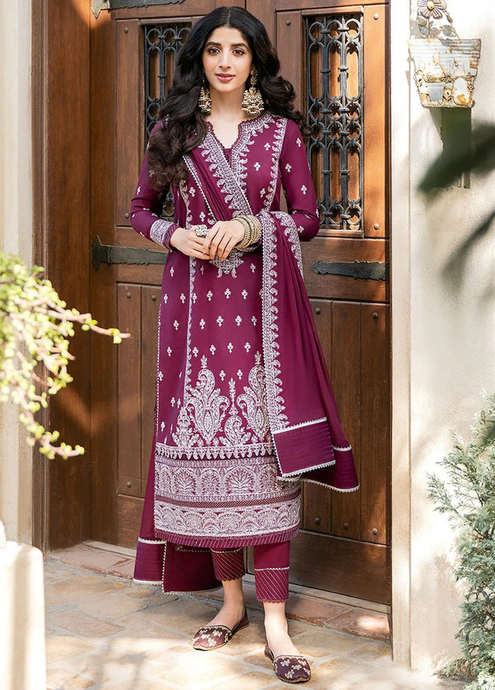 Asim Jofa Embroidered Unstitched Suit 3 Piece AJ23EF AJKM-02 - Festive Collection