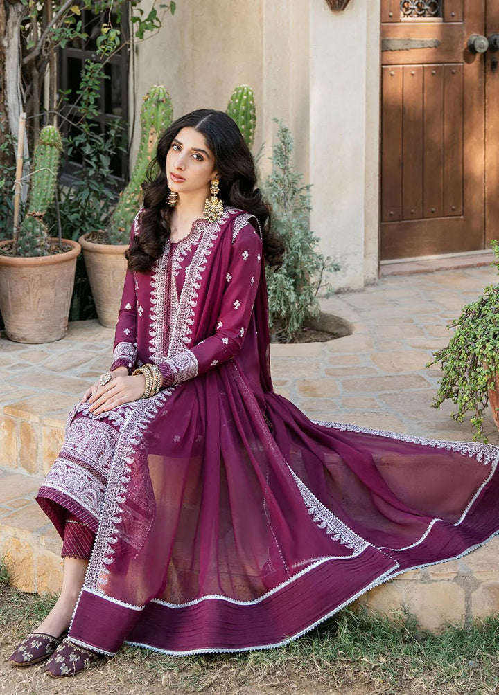 Asim Jofa Embroidered Unstitched Suit 3 Piece AJ23EF AJKM-02 - Festive Collection