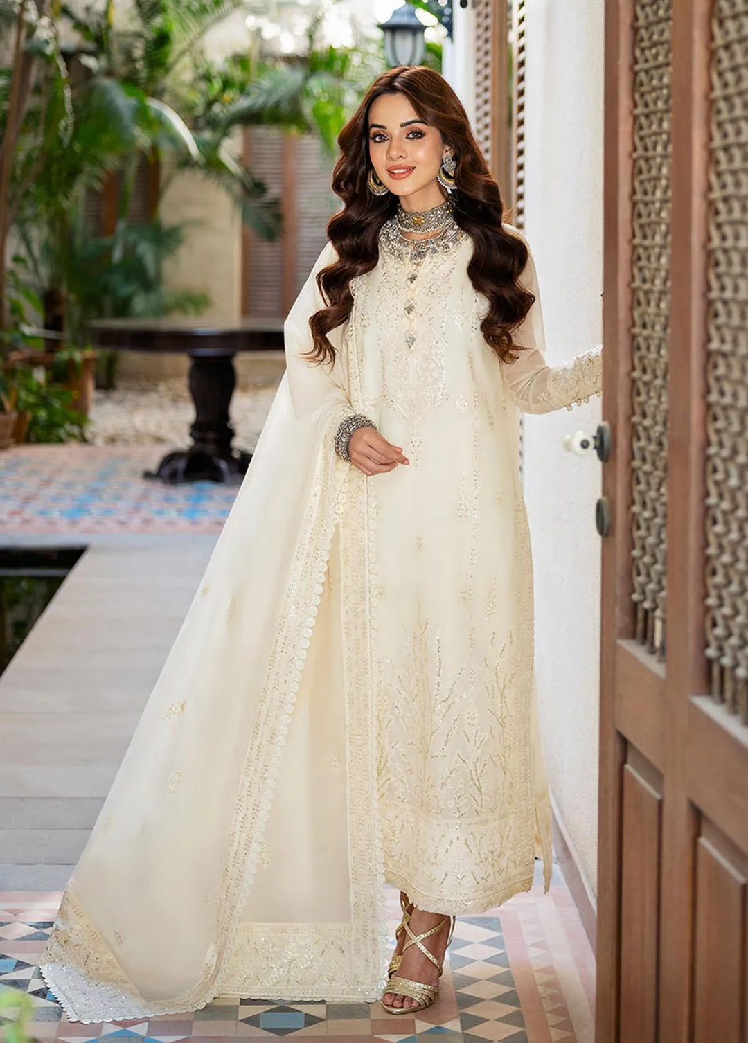 Asim Jofa Embroidered Unstitched Suit 3 Piece AJ23EF AJKM-05 - Festive Collection