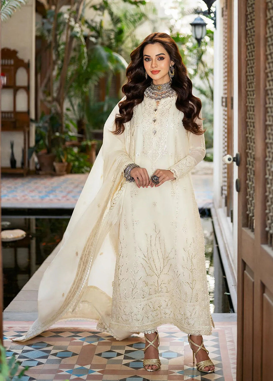 Asim Jofa Embroidered Unstitched Suit 3 Piece AJ23EF AJKM-05 - Festive Collection