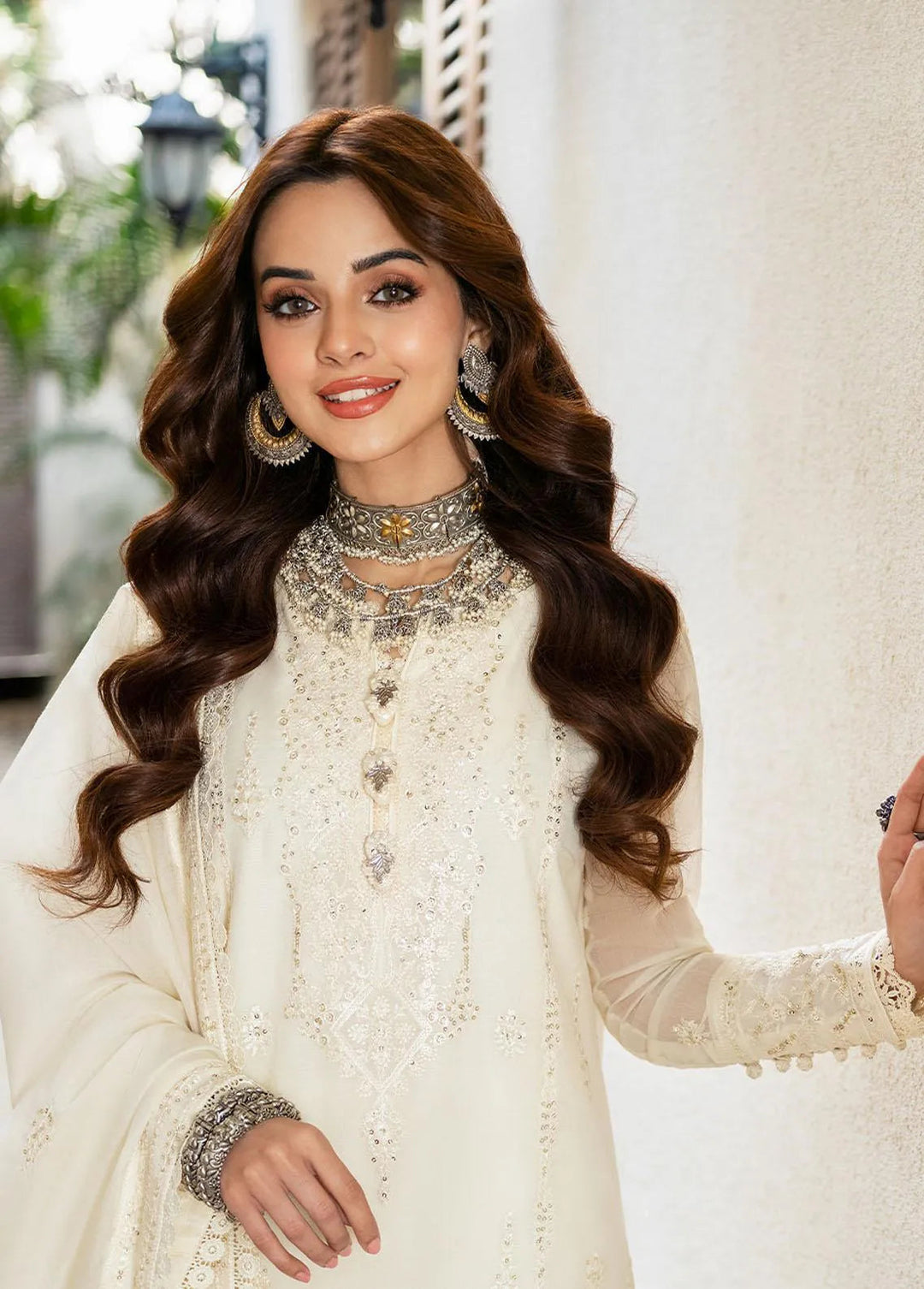 Asim Jofa Embroidered Unstitched Suit 3 Piece AJ23EF AJKM-05 - Festive Collection