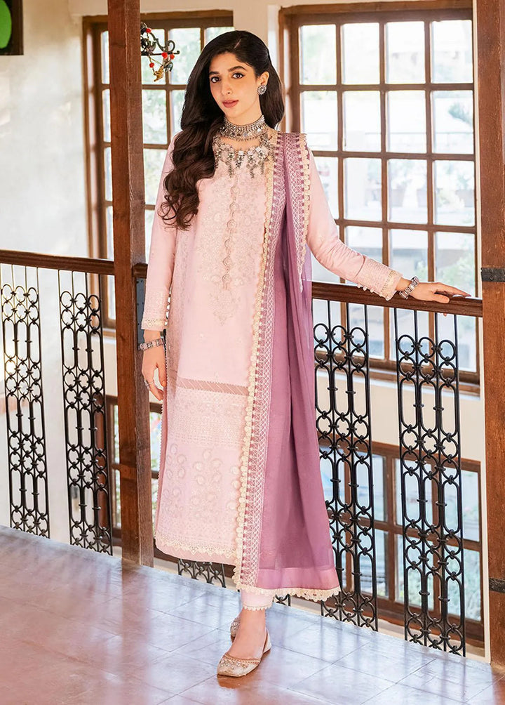 Asim Jofa Embroidered Unstitched Suit 3 Piece AJ23EF AJKM-08 - Festive Collection