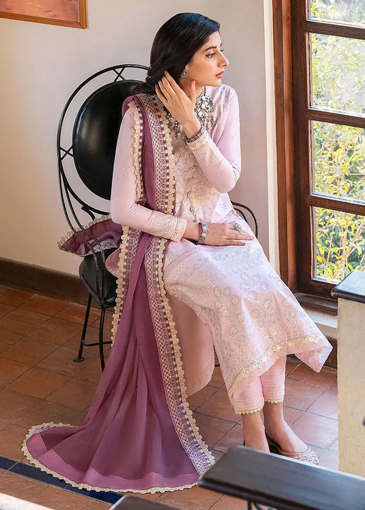 Asim Jofa Embroidered Unstitched Suit 3 Piece AJ23EF AJKM-08 - Festive Collection